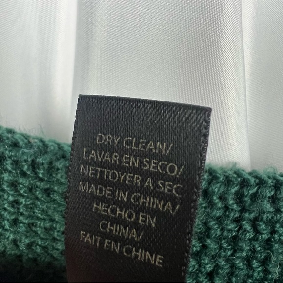 RACHEL ROY Green Blue Chunky Peplum Back Cardigan - Picture 12 of 13